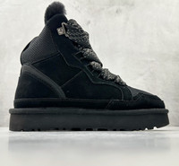 Bottes d'hiver en fourrure de mouton de haute qualité pour femmes, confortables et chaudes, pour femmes et hommes, plateforme avec logo