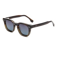 Lunettes de soleil carrées rétro transfrontalières Europe-Amérique, protection UV400, verres polarisés, monture complète, personnalisées