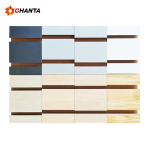 <span class=keywords><strong>Plaque</strong></span> rainurée moderne E1 double face en <span class=keywords><strong>MDF</strong></span> mélaminé résistant à l'humidité pour habillage de porte - Product Image 2