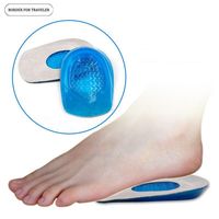 Semelles antidérapantes en gel souple en silicone avec rembourrage en matériau PU pour le confort et le soutien.