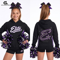 Sweat-shirt personnalisé pour équipe de cheerleading, pull de cheerleading avec logo personnalisé, tenue d'entraînement pour studio de danse, vêtement d'échauffement pour équipe, fabricant