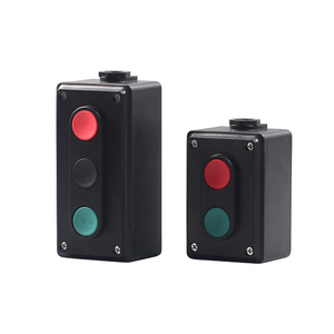 Boîtier de commande à bouton-poussoir La4-2H, IP65, étanche à la poussière et à l'eau, en plastique, avec bornes à vis, boutons marche/arrêt - Product Image 2