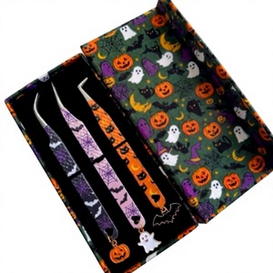 Juego de Pinzas para Pestañas, 3 Piezas, Acero Inoxidable, Punta Suave de Precisión, Empaque en Caja Personalizada - Product Image 1