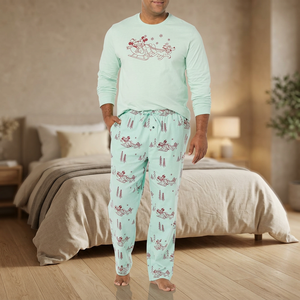 MSF Summer <b>Men's</b> Sleepwear Ice Cool 100% Cotton Comfortable Knitted <b>Short</b> Sleeve Pants Casual Solid <b>Pajama</b> <b>Sets</b> - Product Image 3