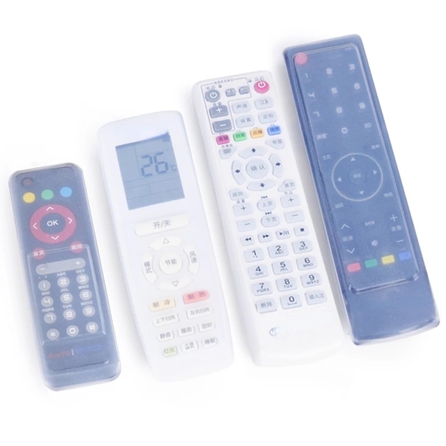 Dust Protect Storage Bag Portable Silicone Air Condition Control Case TV Remote Control Cover Transparent Case