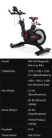 Bicicleta Elíptica de Aire MB-500 de Acero para Entrenamiento Cardiovascular en Casa, con Resistencia Magnética, Equipo de Fitness Duradero
