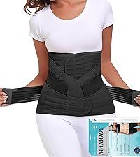 Recortador adelgazante de cintura 3 en 1 después de la cirugía, carpeta Abdominal, nailon Spandex para alivio lumbar pélvico, <span class=keywords><strong>faja</strong></span> de recuperación de cesárea - Product Image 4
