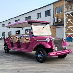 Voiture électrique classique rose 8 places, véhicule de tourisme électrique classique à vendre - Product Image 5