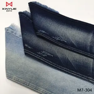 Bangladeş Denim kumaş makinesinde hazır stok pamuk elastan denim jean kumaş denim kumaş fiyatları kot için