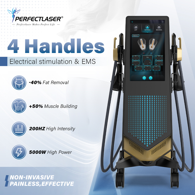 Perfectlaser EMS Zero Machine RF 4 Handle 5000W High Power 14 Tesla Professional EMS Neo Device Manufacturer Price 2026 Best