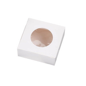 <span class=keywords><strong>Mini</strong></span> Kraft hộp giấy với cửa sổ cho Cookie Bánh Ngọt <span class=keywords><strong>Mini</strong></span> bánh donut <span class=keywords><strong>Pie</strong></span> Slice Stickers đối với quà tặng bao bì - Product Image 2