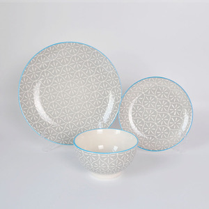 Muestra de <span class=keywords><strong>12</strong></span> piezas disponible Juego de comedor de porcelana de cocina de cerámica <span class=keywords><strong>Vajilla</strong></span> de restaurante - Product Image 5