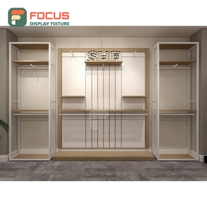 Latest Design Retail Shop Tempered Glass Display <b>Showcase</b> Oem Service Chain Clothing Store - Product Image 2