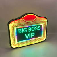 Panneau d'affichage numérique LED programmable personnalisé pour service VIP de bouteilles, avec application pour messages DIY, idéal pour les boîtes de nuit