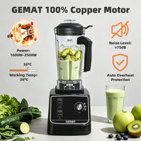 Commerciële elektrische hogesnelheidsblender, fruitpers, molen, keukenmixer, smoothie-, koffie- en notenmelkmaker