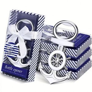 Décapsuleurs d'ancrage nautique en métal, design roue de bateau, cadeaux polyvalents pour anniversaires, mariages, cadeaux pour invités - Product Image 1