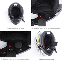 Pour E1+ Nouveau produit Matériel ABS Écouteurs de moto Réduction de bruit CVC Son 3D pour casque 5.1