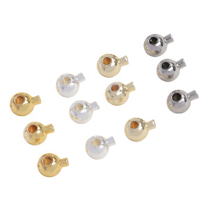 ตัวล็อคหม้ออัดแรงดันทรงกลม สีเงิน ชุบทองแดง ทองคำ 18K สำหรับทำเครื่องประดับ DIY สร้อยข้อมือลูกปัด - Product Image 4