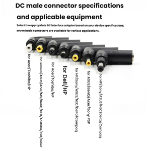 Универсальный кабель-переходник <span class=keywords><strong>DC</strong></span> 4.5x0.6мм (гнездо) на 5.5x2.1мм (штекер) для ноутбуков, различные спецификации - Product Image 2