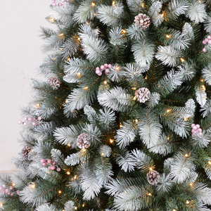 Arbre <span class=keywords><strong>de</strong></span> Noël artificiel réaliste <span class=keywords><strong>de</strong></span> haute qualité, arbre extérieur personnalisé <span class=keywords><strong>pas</strong></span> <span class=keywords><strong>cher</strong></span> avec des lumières blanc chaud pour les fêtes - Product Image 6