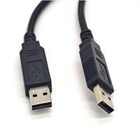 Cable USB NMC-2.5M con Chip FTDI, Cable Null Modem USB a USB para Usar con Redes de PC a PC Mediante Puerto USB, Transferencia de Archivos