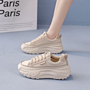 Zapatos Deportivos Casuales de Piel para Mujer, Estilo Moderno 2026, de Alta Calidad, Resistentes al Desgaste, con Suela Gruesa - Product Image 4