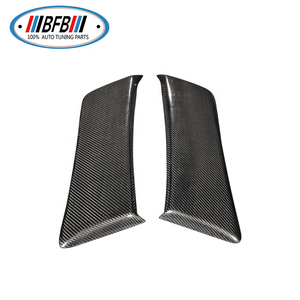 2 pièces de garnitures de panneaux de ventilation latéraux arrière en fibre de carbone pour <span class=keywords><strong>Mustang</strong></span> 2015+ Garnitures extérieures - Product Image 2