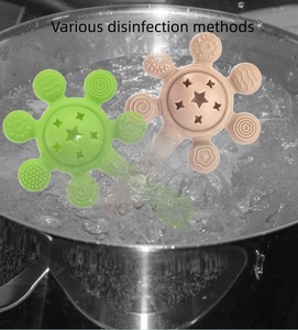 Mordedor de Silicona con Forma de Palma, 2 <span class=keywords><strong>en</strong></span> 1, Libre de BPA, Personalizado, de Grado Alimenticio, para Bebés de 0 a 12 Meses, Juguete para Masticar y Dentición - Product Image 5