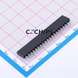 PM254-1-20-W-8.5 Pin Socket Bent Lead Through Hole,P=2.54mm Connector 1x20P 2.54mm Square Hole Right Angle Insert - Product Image 2