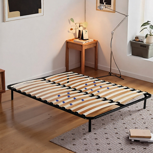 <span class=keywords><strong>Sommier</strong></span> à lattes en métal robuste avec structure de lattes verrouillables, résistant à la déplacement, pour les dormeurs actifs - Product Image 5