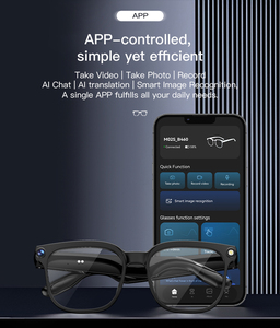 Gafas Inteligentes <span class=keywords><strong>con</strong></span> IA OEM, <span class=keywords><strong>con</strong></span> Cámara, Traducción, WiFi, Bluetooth, Aplicación, Resistentes al Agua IP65, 1080P, para Transmisión en Vivo, Asistencia Remota Industrial - Product Image 3