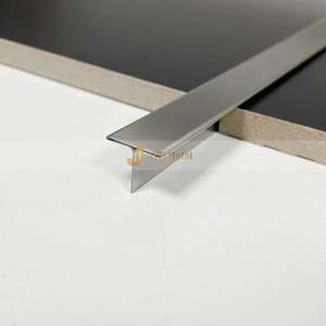 T Shape Metal Stainless Steel Transition Strips Corner <b>Tile</b> Trim Waterproof Durable Bathroom Molding Edge for Apartment - Product Image 4