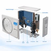 Sistema de Bomba de Calor Mini VRF Midea AtomB 60kBtu con Inversor DC R410A y Descongelación Anticorrosión Mejorada para Edificios Costeros