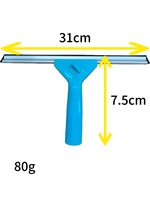 Raclette de nettoyage de vitres en alliage avec poignée en plastique Matériau en microfibre pour verre et voiture Modèle 9307