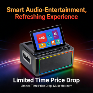 Écran tactile <span class=keywords><strong>GENCE</strong></span> 10,1 pouces pour haut-parleur KTV RGB 2x30W RMS, son puissant, lecteur multimédia, entrée auxiliaire pour la maison et l'extérieur - Product Image 6