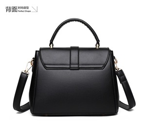 Vintage Classic Handbag Pure Color Elegant Lady <b>Tote</b> Bags Soft Leather Women's Fashion Shoulder Bag - Product Image 4