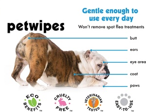 Animaux de compagnie chats chiens nettoyage lingettes humides après miction papier doux larme cul yeux larmes <span class=keywords><strong>dents</strong></span> doigt soins de santé hygiène pattes caca - Product Image 2