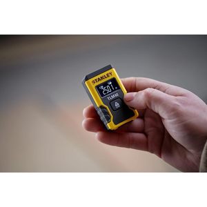 Medidor de Distancia Láser Digital Stanley Tlm40 de 12m con Pantalla Retroiluminada para Uso en Interiores y Exteriores - Product Image 4