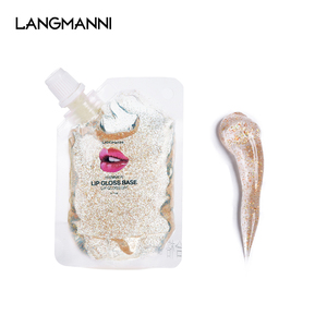 LANGMANNI 50ml 20ml Base de brillant à lèvres <span class=keywords><strong>pailleté</strong></span> Or Orange <span class=keywords><strong>rose</strong></span> Rouge transparent Base de brillant à lèvres 50ml 100ml Matériel de brillant à lèvres DIY hydratant - Product Image 2