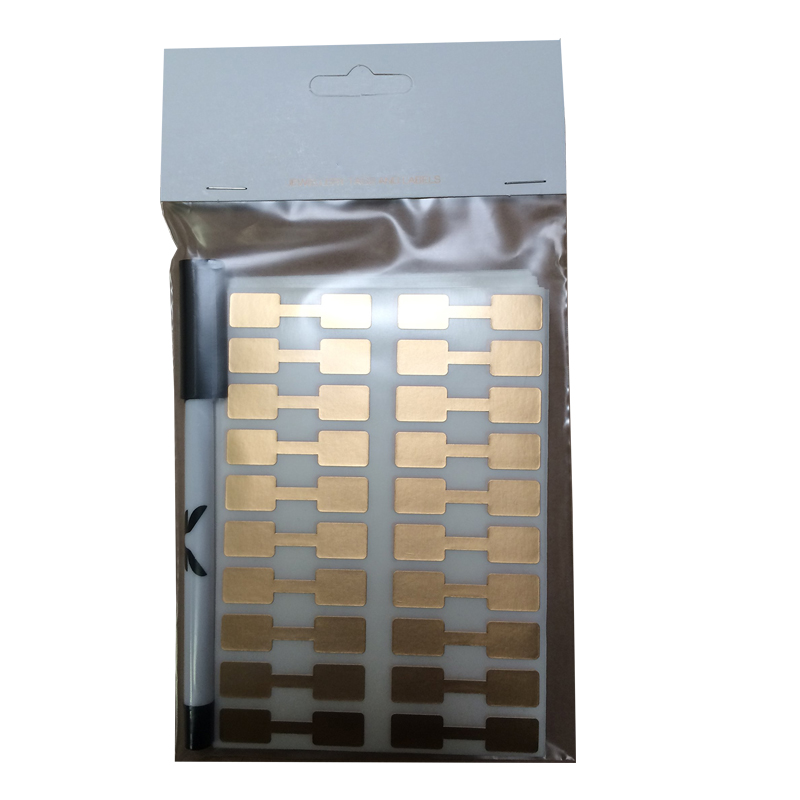 Золотые бирки для ювелирных изделий в форме гантели, бирки для ювелирных изделий Tyvek, ремонт золотых ювелирных изделий,