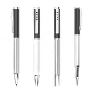 Bolígrafos de Metal con Diseño OEM Personalizado, Acabado en Cuero/Pintura y Detalles en Oro Rosa/Plata - Product Image 3