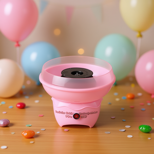 Máquina para hacer algodón de azúcar eléctrica rosa, 1 unidad, regalo para niños, cumpleaños, Navidad - Product Image 2