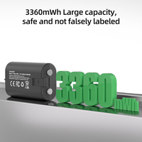 Pupimax pengisi daya baterai dengan 4 buah, Pengontrol nirkabel 2.4v 1400mAh baterai untuk Xbox One S X/Xbox Series X/Xbox One Elite