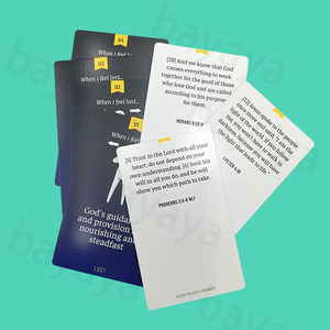 Gioco di carte di affermazione nutriente per l'anima personalizzato in fabbrica 50 discorsi di incoraggiamento biblici per la crescita personale devozione quotidiana fatta di carta - Product Image 5