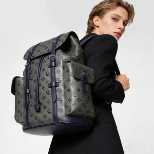 Custom Logo Leather <b>Backpack</b> OEM ODM Large Capacity Laptop <b>Backpack</b> Travel Business <b>Backpack</b> Supplier - Product Image 1