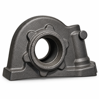Boîtier principal de pompe hydraulique en fonte ductile OEM QT700-2 avec moulage au sable et usinage CNC pour systèmes hydrauliques de précision