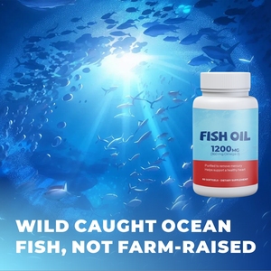 JULONG OEM Private Label Omega-3 Fish Oil Softgels 1200mg Huile de poisson Formule EPA <span class=keywords><strong>DHA</strong></span> 60 gélules Sans OGM - Product Image 3