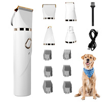Tondeuse à poils pour chien rechargeable de qualité européenne, puissante, électrique, sans fil, kit de toilettage pour animaux de compagnie