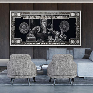 ภาพวาดศิลปะป๊อปติดผนังรูปนักเลงเงิน100ดอลลาร์โปสเตอร์ภาพยนตร์ภาพพิมพ์ผ้าใบภาพวาดตกแต่งผนัง - Product Image 2