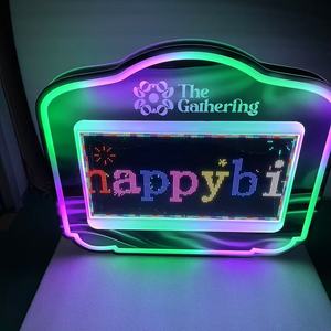 Espositore LED Pieghevole Moderno con Logo Personalizzato e Controllo App, Bestseller per Discoteche, Feste ed Eventi - Product Image 2